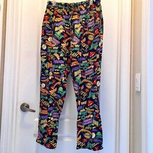 DC Comics Original Superhero Lounge Pants-Vintage-Stretch-Drawstring-Unisex